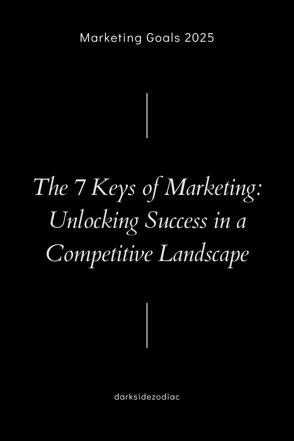 The 7 Keys of Marketing: Unlocking Success in a Competitive Landscape